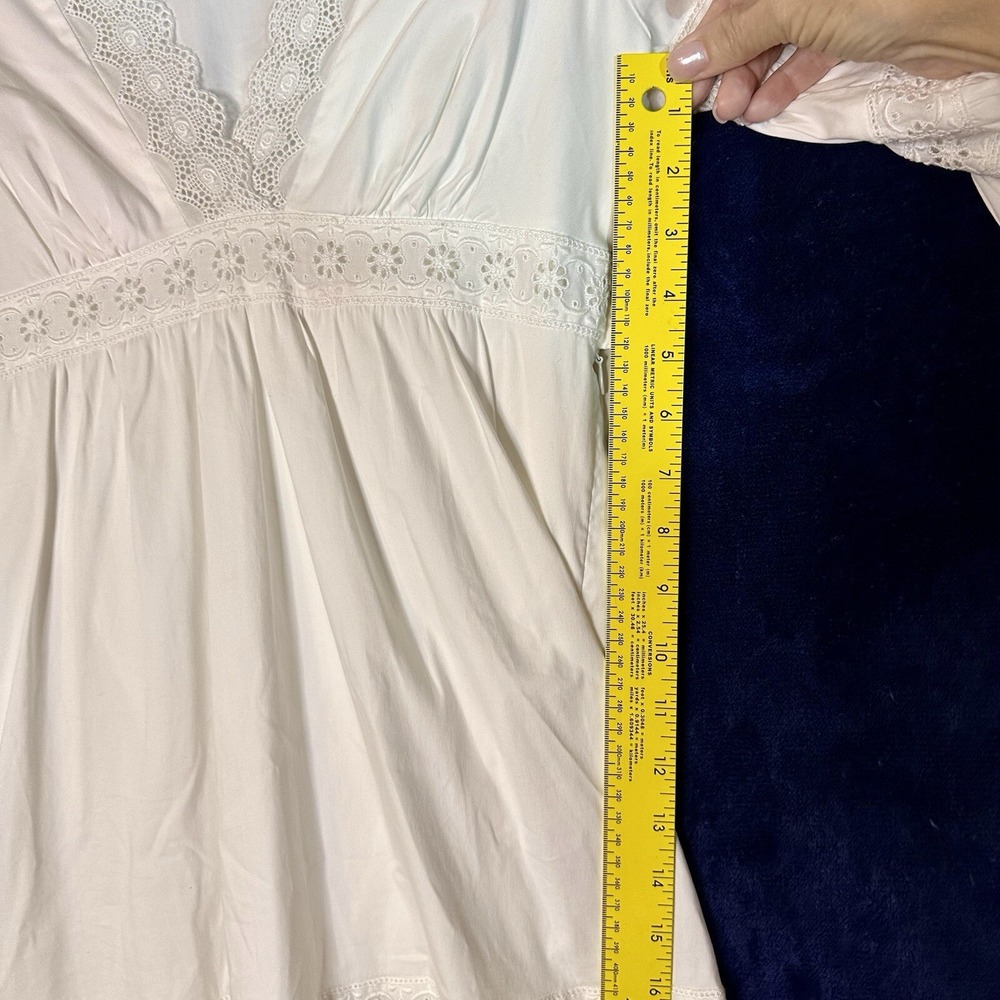Flavio Castellani Italian White Lace Long Sleeve Dress US size 2 Italy Size 38 - Picture 13 of 16